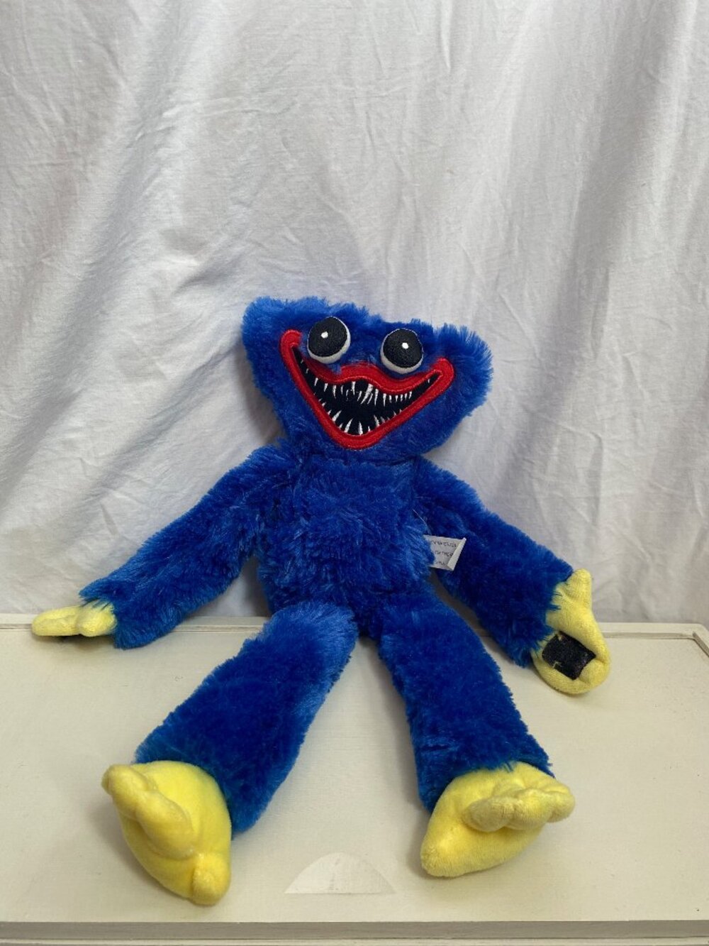 Poppy Playtime Blue Huggy Wuggy Plush 15" Stuffed Monster Toy